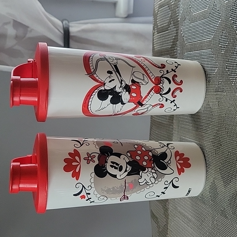 Mickey and Minnie Mouse cups